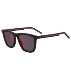 Black Red Sqaure Sunglasses
