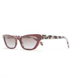 Red Havana Cat Eye Sunglasses