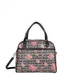 Juicy Couture Black Crown Royal Small Satchel