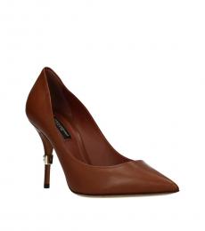 Brown Cardinale Leather Heels