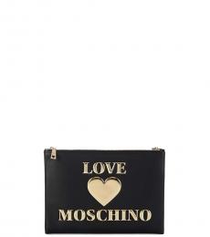 Love Moschino Black Logo Clutch