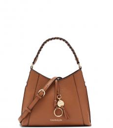Calvin Klein Brown Shelly Medium Shoulder Bag