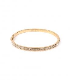 Golden Crystal Bangle Bracelet