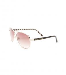 Kate Spade Pink Blossom Brown Aviator Sunglasses