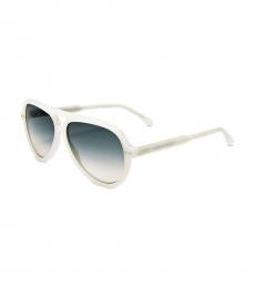 Isabel Marant White Pilot Sunglasses