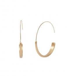 Lucky Brand Golden Modern Hoop Earrings