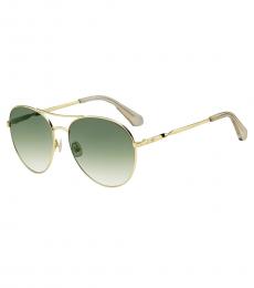 Kate Spade Golden Aviator Sunglasses