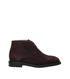 Bally Brown Suede Ankle Boots