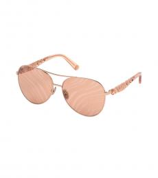 Roberto Cavalli Peach Designed Sunglasses