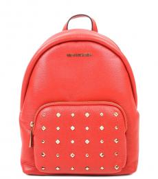 Michael Kors Red Erin Medium Backpack