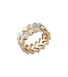 Gold Tie Affair Patchwork Ring