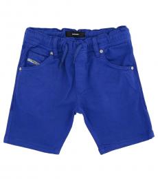 Little Boys Blue Stretch Denim Shorts