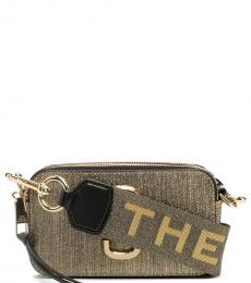 Marc Jacobs Golden Glitter Snapshot Small Crossbody Bag