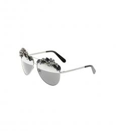 Philipp Plein Silver Black Classic Sunglasses