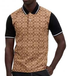 Coach Khaki Signature Polo