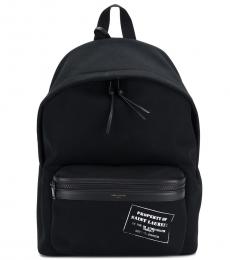Saint Laurent Black Front Pocket Large Backpack