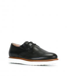 Tod's Black Leather Lace Ups