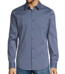 Calvin Klein Indigo Slim-Fit Long-Sleeve Shirt