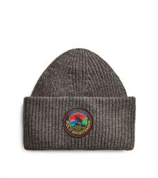 Ralph Lauren Charcoal Heather Polo Sportsman Beanie
