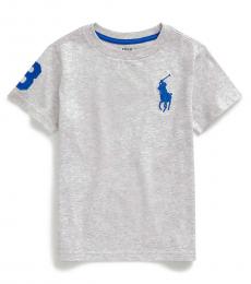 Ralph Lauren Little Boys Light Smoke Big Pony T-Shirt