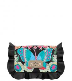 Red Valentino Black Fiori e Farfalle Small Crossbody