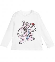 Stella McCartney Baby Girls White Graphic T-Shirt