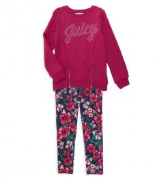 Juicy Couture 2 Piece Top/Pants Set (Little Girls)
