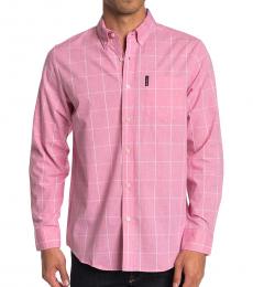 Ben Sherman Light Pink Windowpane Union Fit Shirt