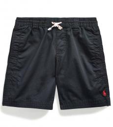 Ralph Lauren Little Boys Black Twill Drawstring Shorts