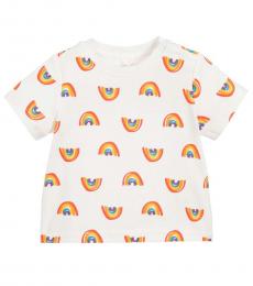 Stella McCartney Baby Girls White Rainbow T-Shirt