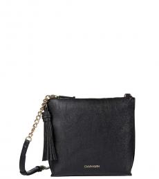 Calvin Klein Black Novelty North/South Medium Crossbody