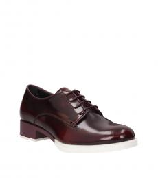 Tod's Red Leather Lace Ups
