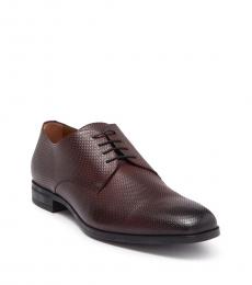 Hugo Boss Dark Red Kensington Leather Lace Ups