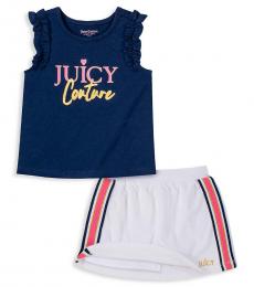 Juicy Couture 2 Piece Top/Shorts Set (Little Girls)