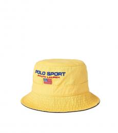 Ralph Lauren Yellow Polo Sport Chino Bucket Hat