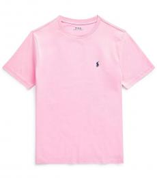 Ralph Lauren Boys Carmel Pink Crewneck T-Shirt