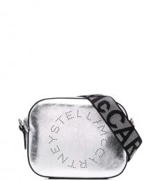 Stella McCartney Silver Logo Small Crossbody Bag