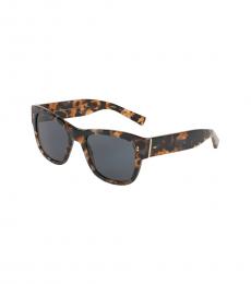 Dolce & Gabbana Black Havana Square Sunglasses