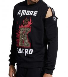 Black Amore Logo Sleeve Sweatshirt