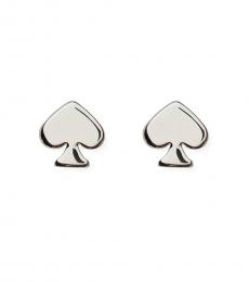 Kate Spade Silver Signature Spade Mini Studs Earrings