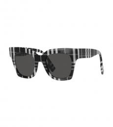 Burberry Black & White Kitty Square Sunglasses