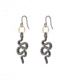 Lucky Brand Two Tone Snake Drop Earrings