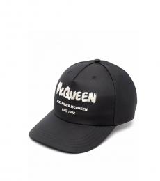 Alexander McQueen Black Logo Cap