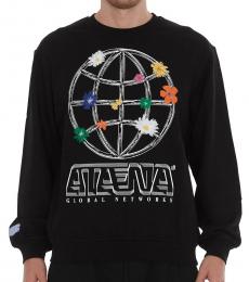 McQ Alexander McQueen Black Global Network Sweatshirt