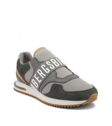 Grey Haled Sneakers