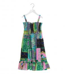 Young Versace Girls Multicolor Barocco Dress