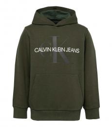 Calvin Klein Boys Sequoia Logo Pullover Hoodie