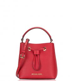 Michael Kors Red Suri Mini Bucket Bag