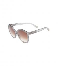 Brown Grooves Cat Eye Sunglasses