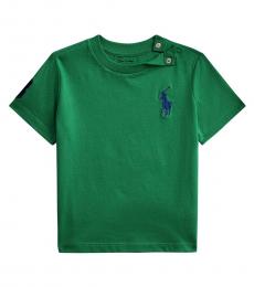 Ralph Lauren Baby Boys Kayak Green Big Pony T-Shirt